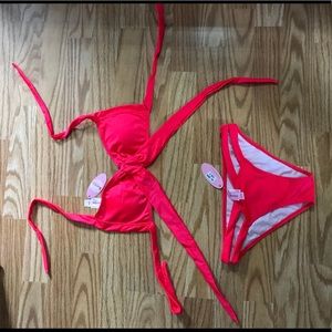 Brand New Neon Strappy Bikini